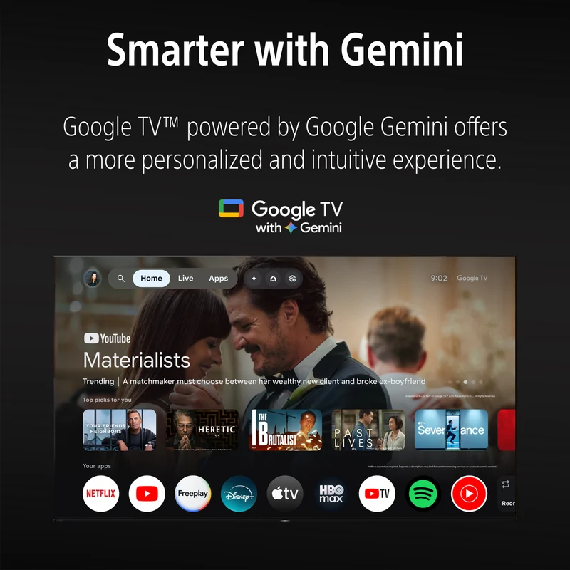 Sony 43" BRAVIA 3 II 4K HDR AI Google TV with Gemini 2026