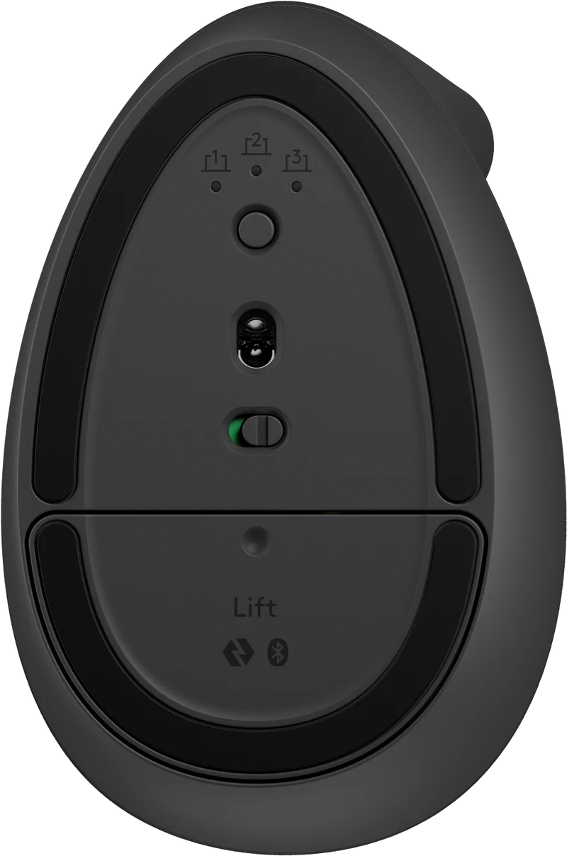 Logitech Lift Vertical Ergonomic Mouse (Graphite)
