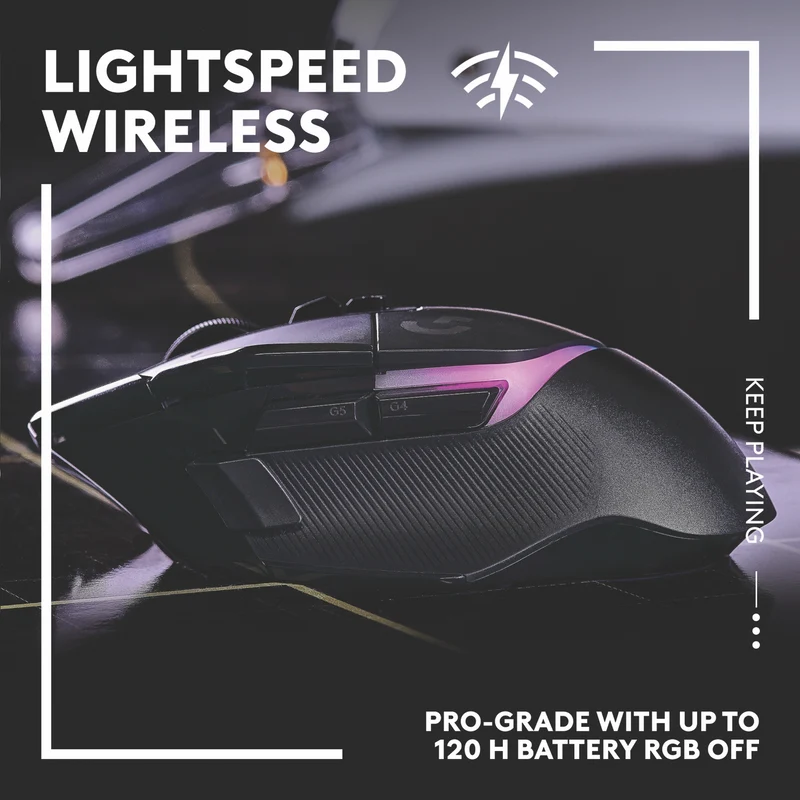 Logitech G502X Plus Gaming Wireless Mouse - Black