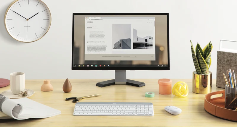 Logitech MK470 Slim Wireless Combo - White