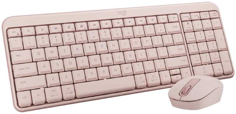 Logitech MK250 Bluetooth Wireless Keyboard & Mouse (Rose)