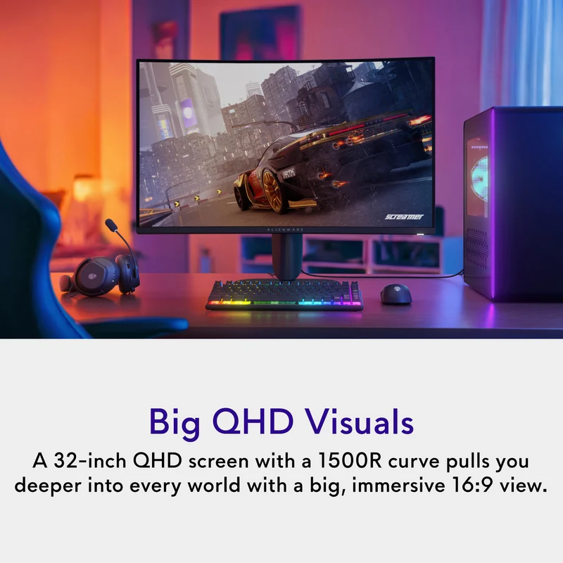 Alienware 32" QHD Curved Gaming Monitor