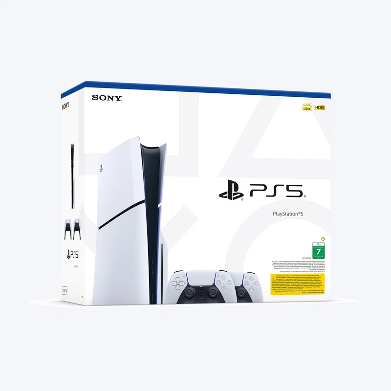 Console Sony PlayStation PS5 avec lecteur de disques et manette DualSense