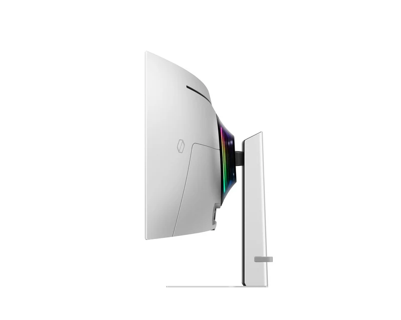 Samsung The G9 G932 Odyssey 49-inch OLED gaming monitor features Dual QHD resolution and a 240Hz refresh rate.