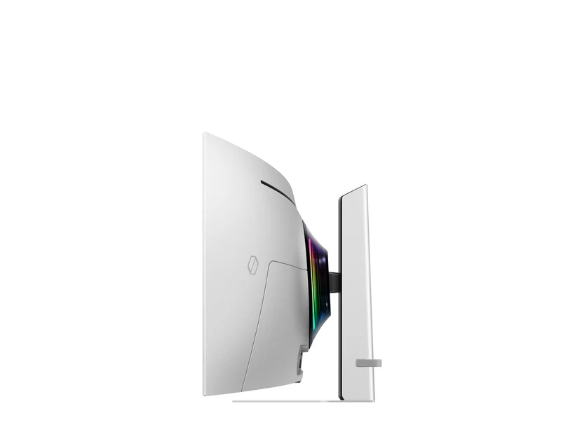 Samsung The G9 G932 Odyssey 49-inch OLED gaming monitor features Dual QHD resolution and a 240Hz refresh rate.