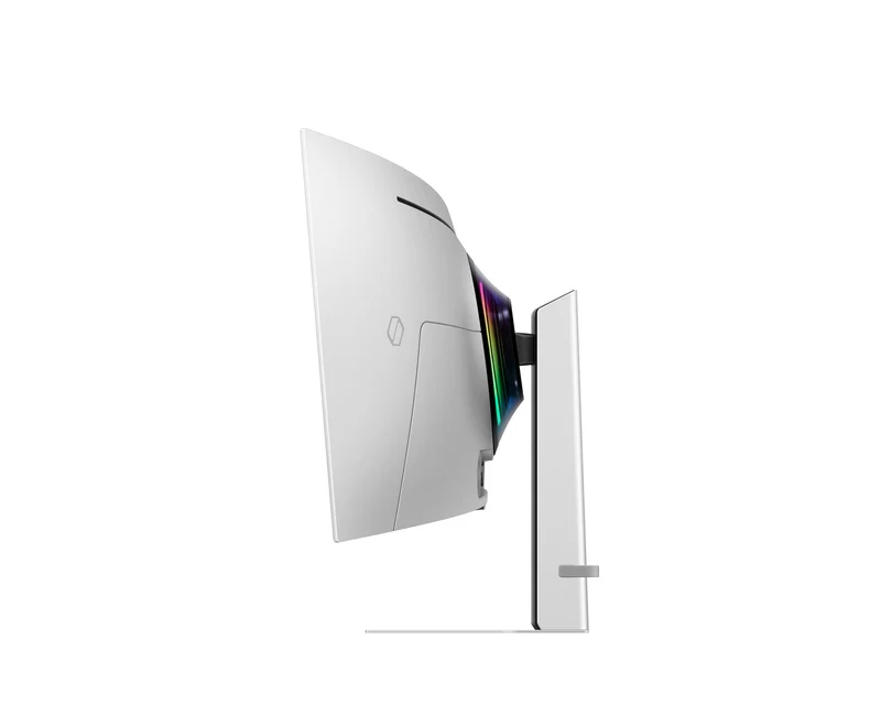 Samsung The G9 G932 Odyssey 49-inch OLED gaming monitor features Dual QHD resolution and a 240Hz refresh rate.