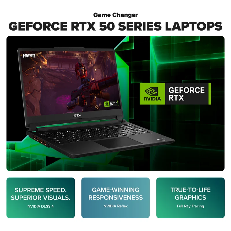 MSI Cyborg 15 Max 15.6" Core 7 16GB 512GB RTX5060 8GB Gaming Laptop