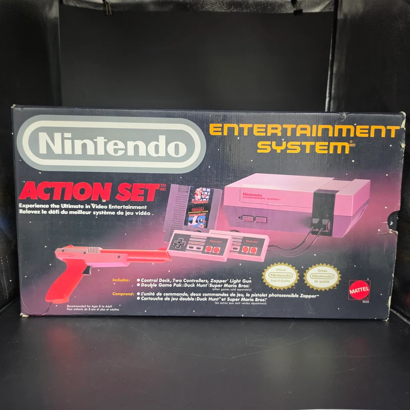 CIB Nintendo NES Action Set - Console Bundle [B]