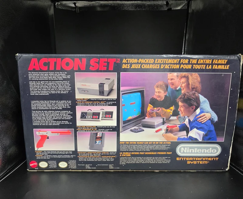 CIB Nintendo NES Action Set - Console Bundle [A]
