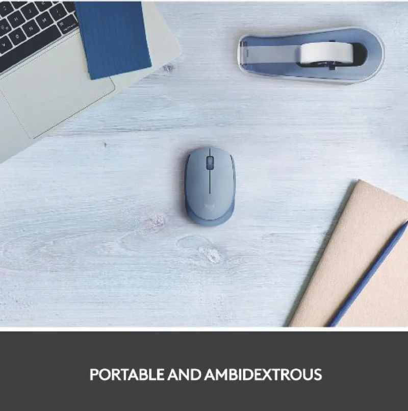 Logitech M171 Compact Wireless Mouse (Blue Grey)