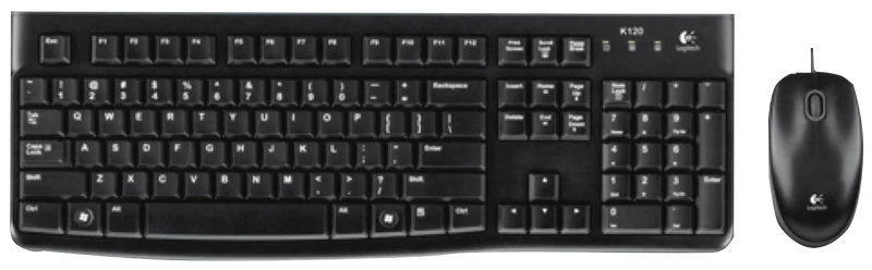 Logitech Corded Mouse and Keyboard MK120