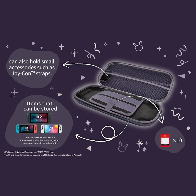 HORI Vault Case for Nintendo Switch 2 [Gengar and Mimikyu Series]