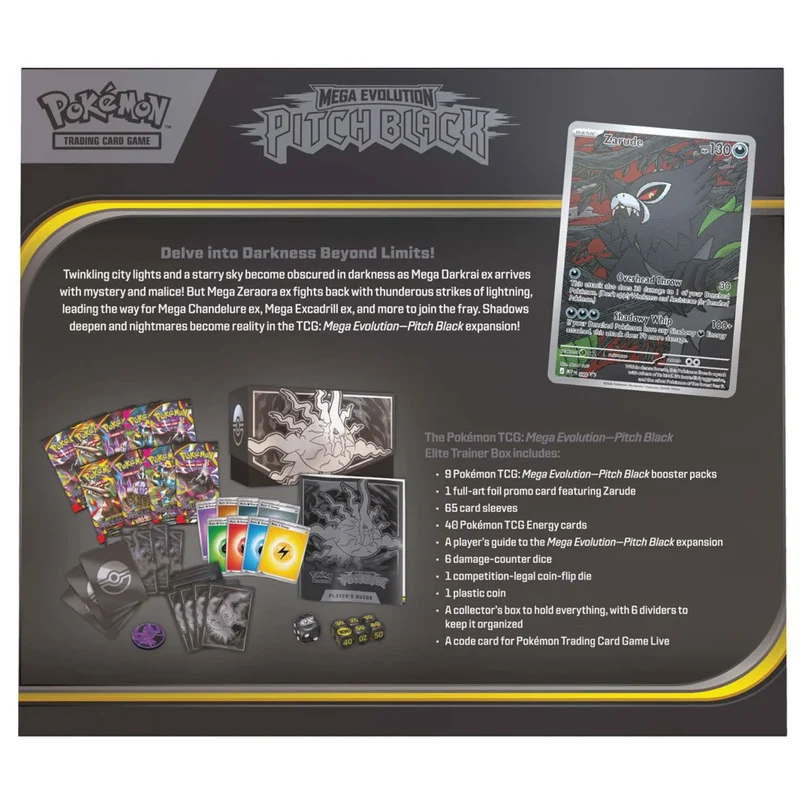 Pokemon TCG ME05 Mega Evolution Pitch Black Elite Trainer Box