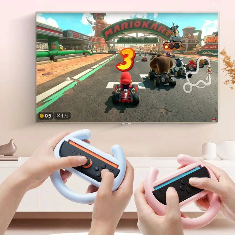 GeekShare Joy Con Steering Wheel for Nintendo Switch 2 (Set of 2)