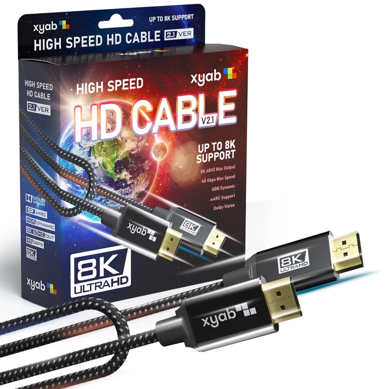 Universal HD 2.1 Cable - 6FT Ultra High-Speed