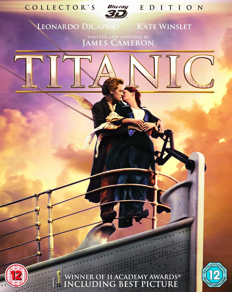 Titanic Blu-ray 3D Collector's Edition James Cameron Leonardo DiCaprio 1997