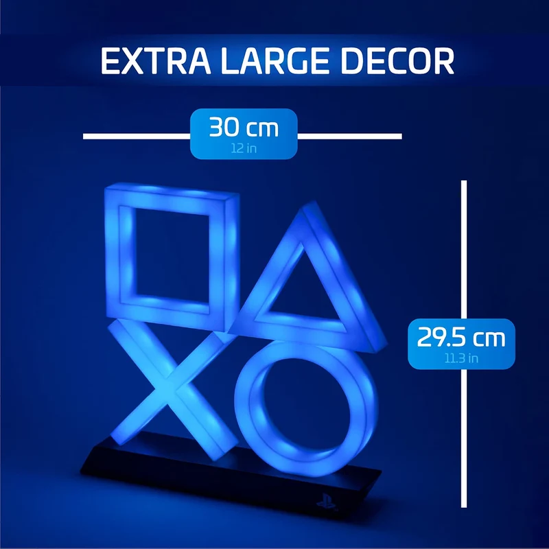 PlayStation Paladone Icons Light XL Blue Official Licensed Merchandise PS5