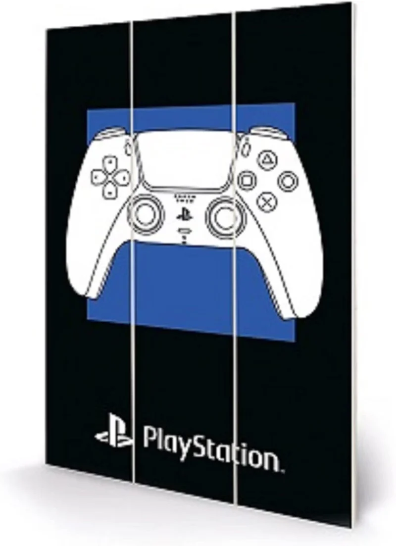 PlayStation Wall Art Bold Controller Design 20x29.5cm Official Merchandise
