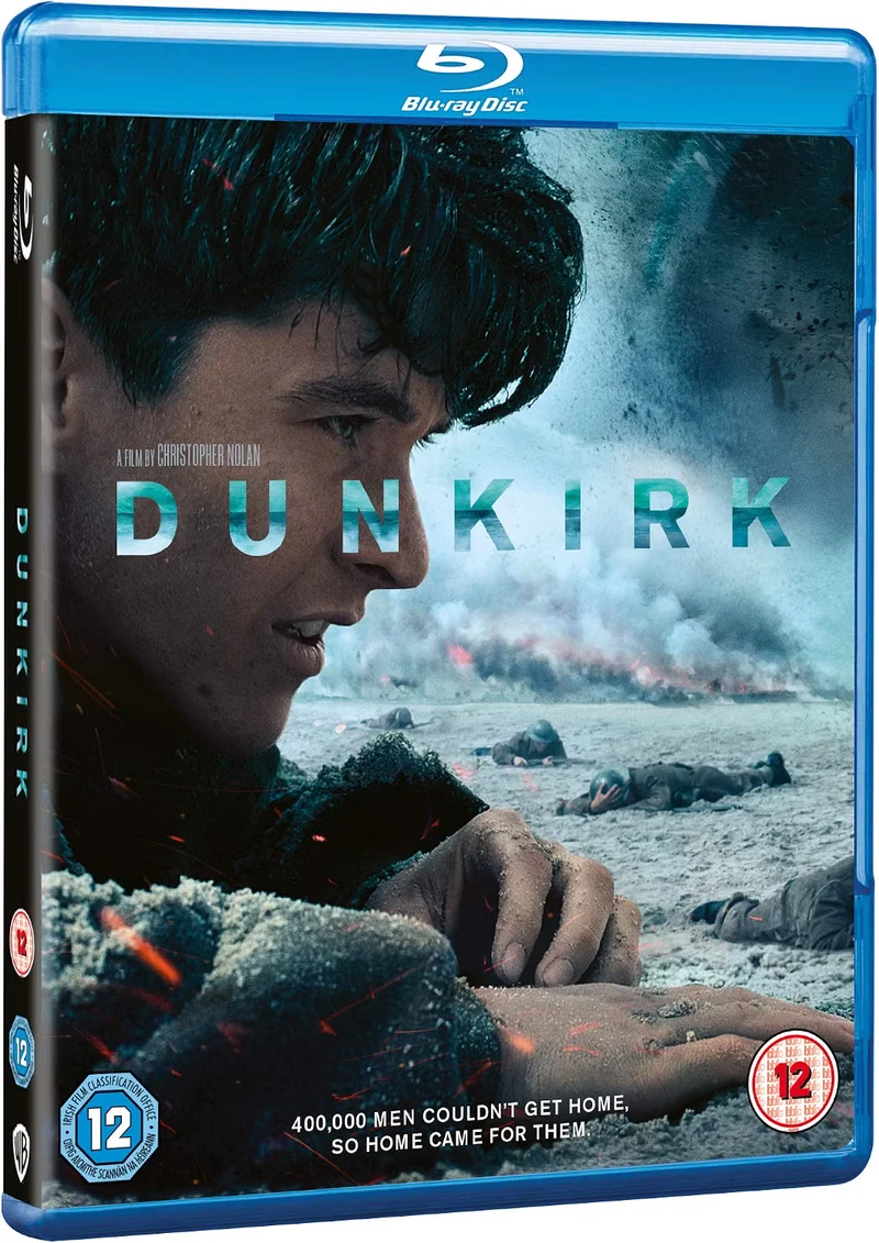 Dunkirk Blu-ray WW2 War Drama Christopher Nolan Tom Hardy Mark Rylance
