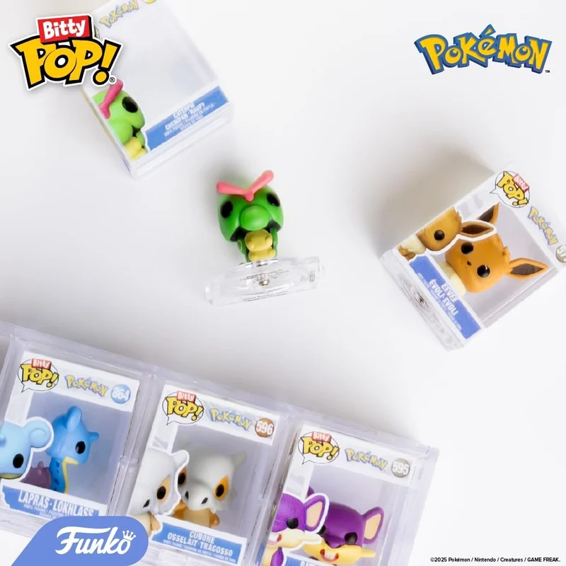 Funko Bitty POP Pokemon 4 Pack Pikachu Vaporeon Caterpie Cubone 0.9 Inch Figures