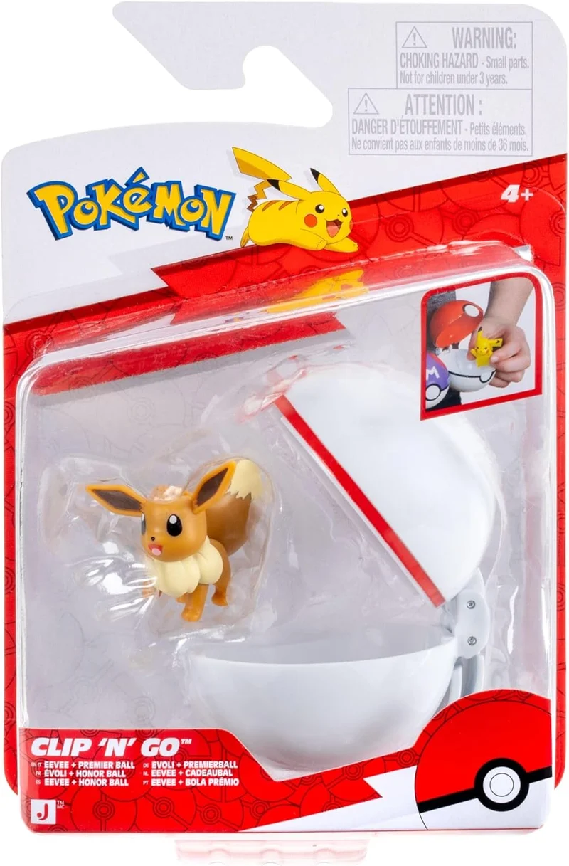 Pokémon Clip 'N' Go Poké Ball & Figure Sets Jazwares