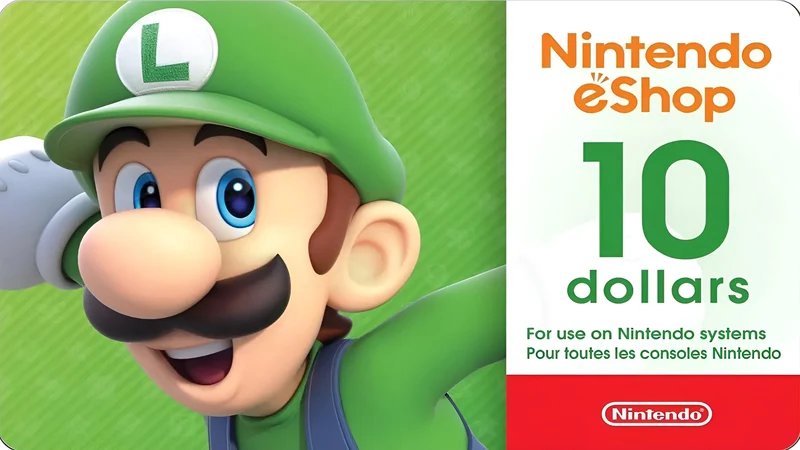 $10 Nintendo eShop Digital Gift Card