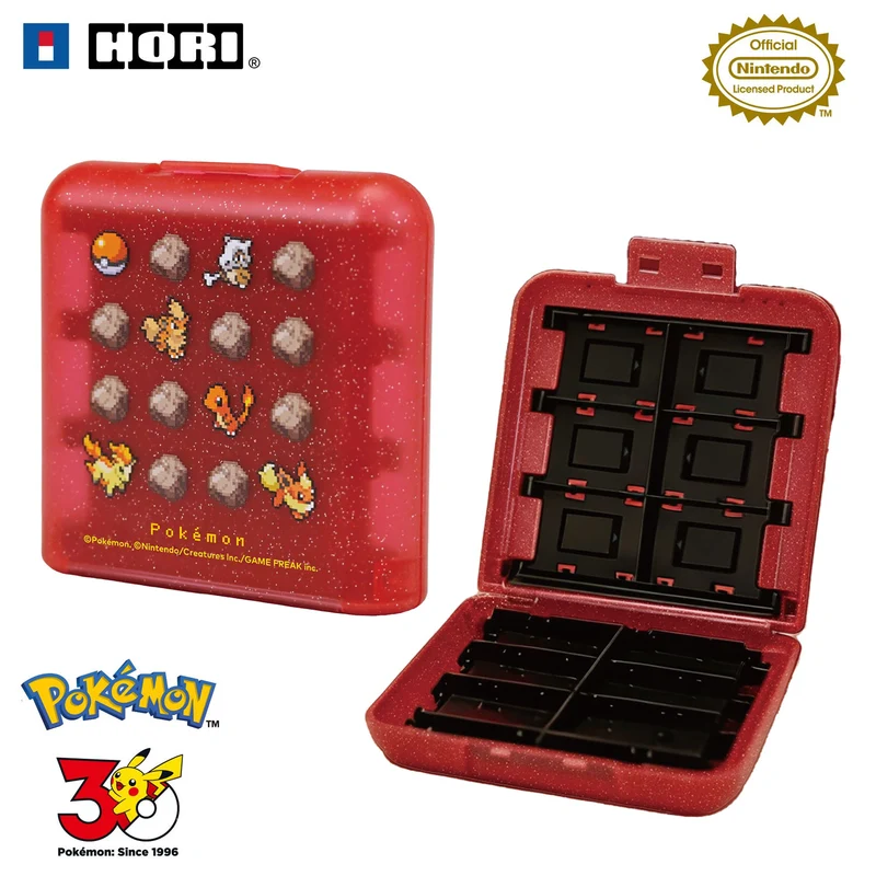 HORI Card Case with 24 Card Slots for Nintendo Switch 2 [Pokemon Pixel Red]
