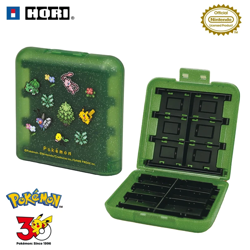 HORI Card Case with 24 Card Slots for Nintendo Switch 2 [Pokemon Pixel Green]