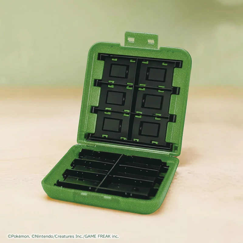 HORI Card Case with 24 Card Slots for Nintendo Switch 2 [Pokemon Pixel Green]