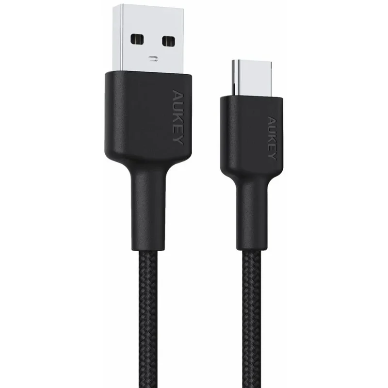 AUKEY USB-A to USB-C Cable, 0.9 Meter, Black - CB-CD30-BK