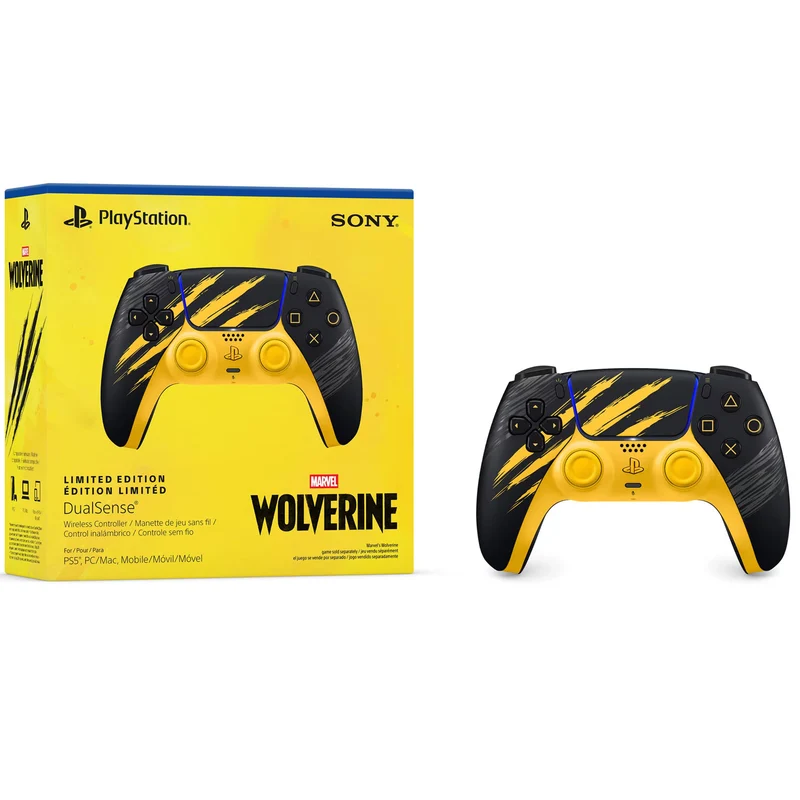 PS5 Official Sony DualSense Wireless Controller Marvel’s Wolverine Battle Yellow Limited Edition + 1 Year Warranty by Sony Singapore