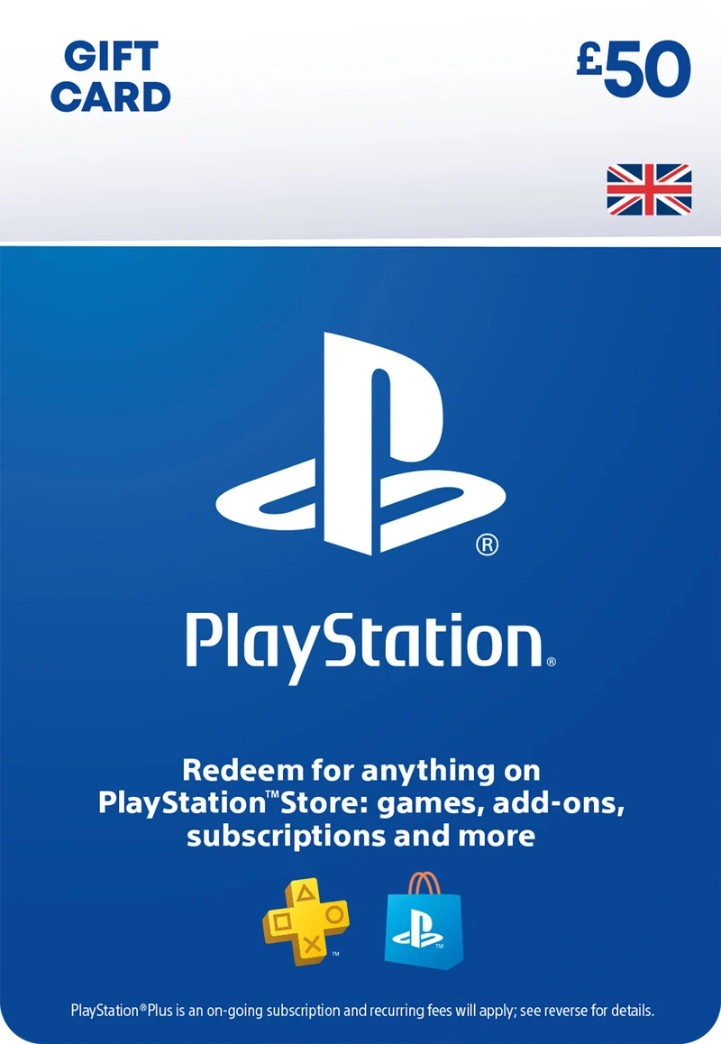 PlayStation Store Gift Card £50 | PSN UK Account (Digital Download)