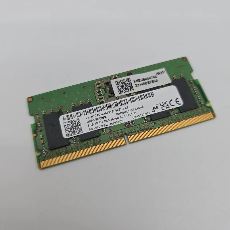 Micron Crucial 8GB DDR5, 5600MHz, SODIMM Laptop Memory RAM Module