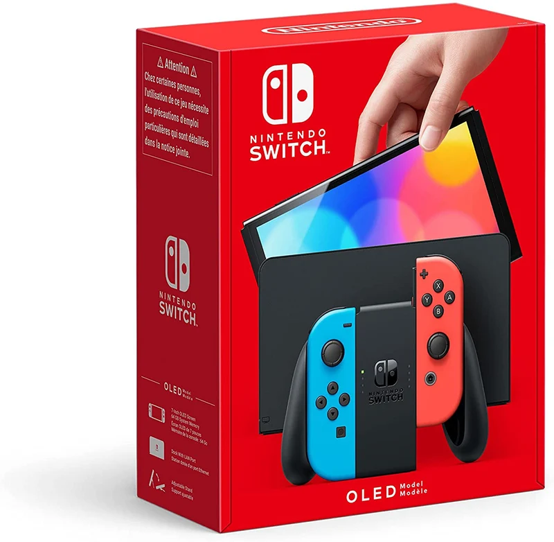 Nintendo Switch (OLED Model) Neon Red/Neon Blue