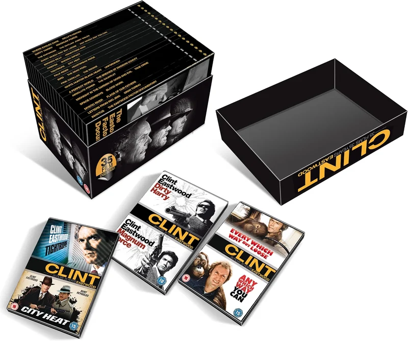 Clint Eastwood 35 Films 35 Years – DVD Box Set Western Action Drama Warner Bros Collection