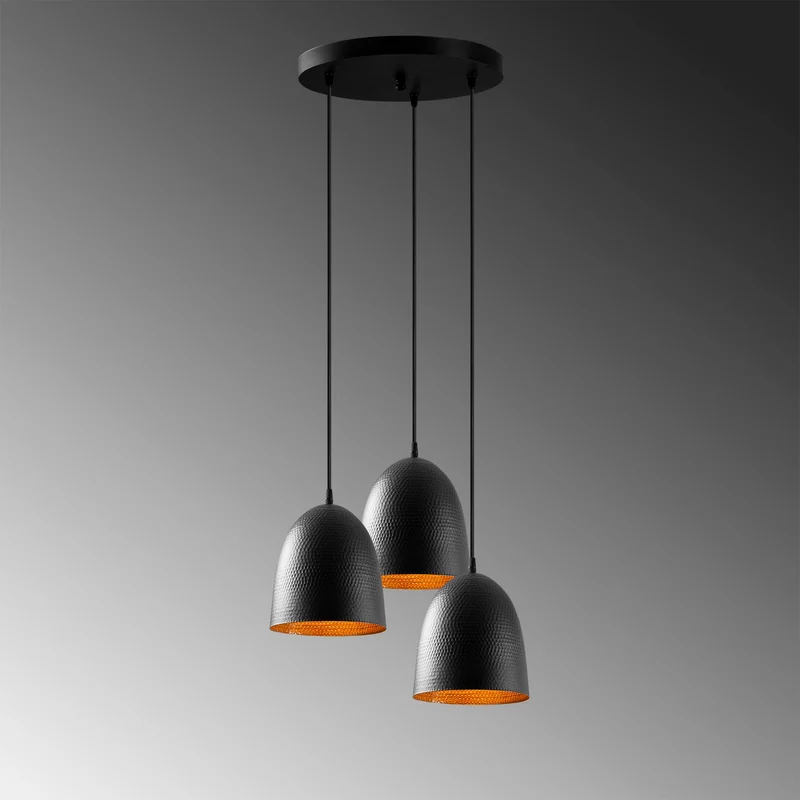 Opviq Tattoo Light Hanging Pendant Lamp, Black