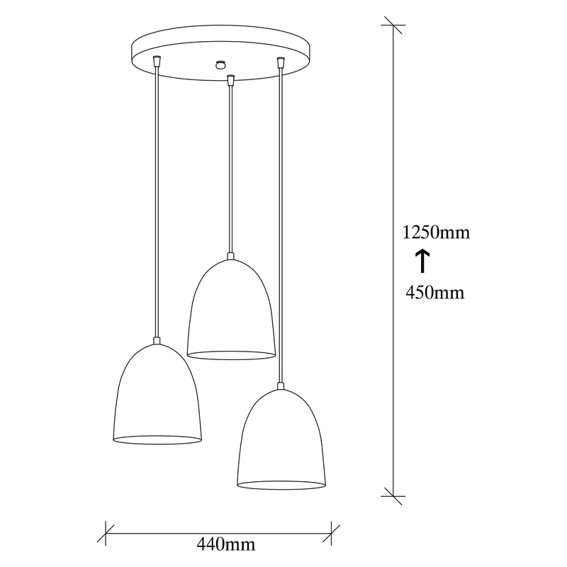 Opviq Tattoo Light Hanging Pendant Lamp, Black