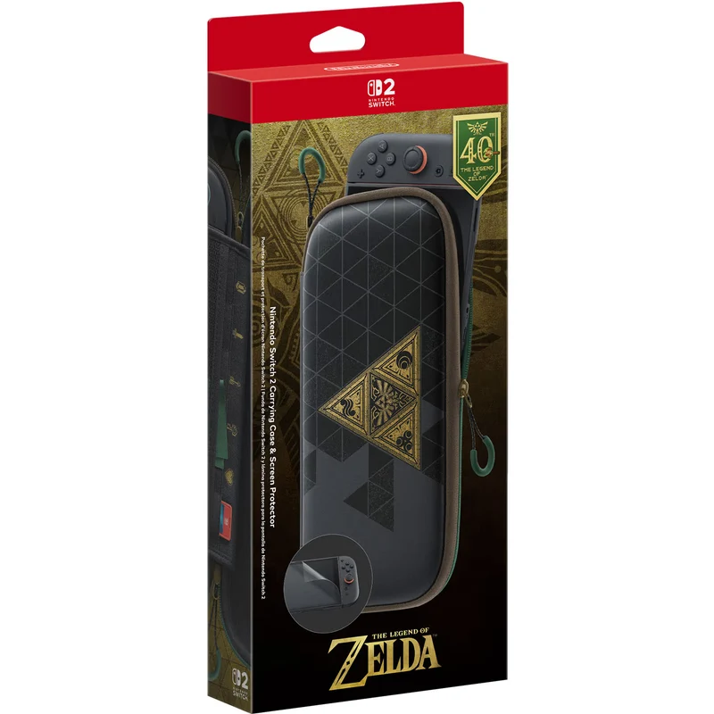 Nintendo Switch 2 Official Carrying Case & Screen Protector [The Legend of Zelda 40th Anniversary Edition]