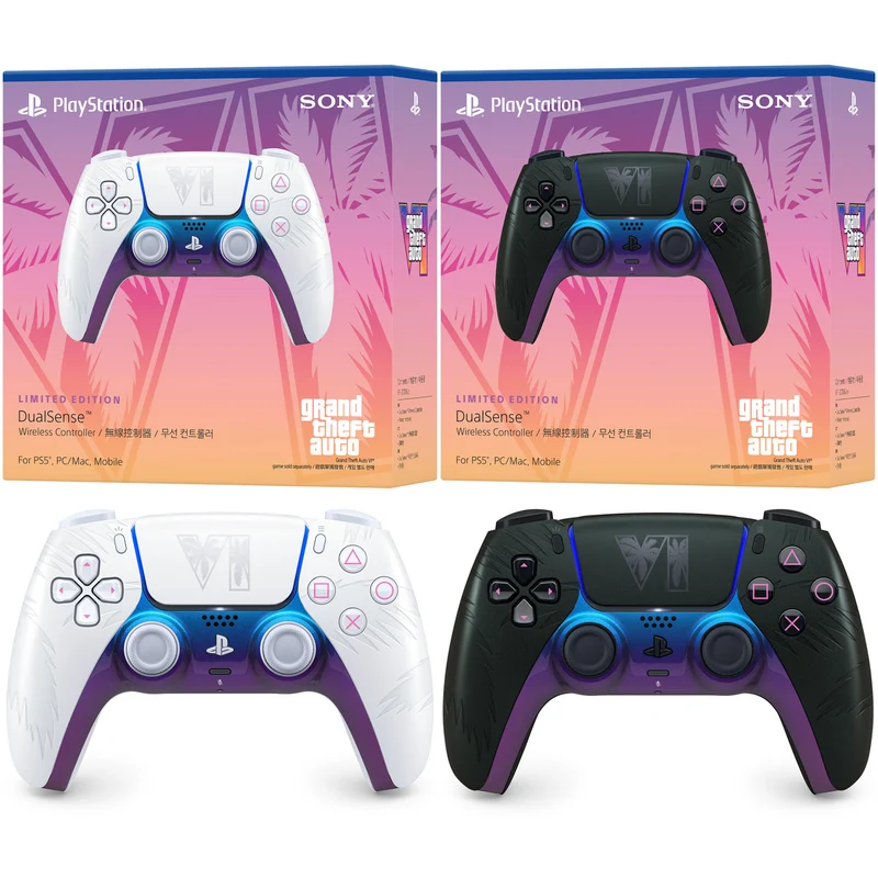 PS5 Official Sony DualSense Wireless Controller Grand Theft Auto VI Limited Edition + 1 Year Warranty by Sony Singapore