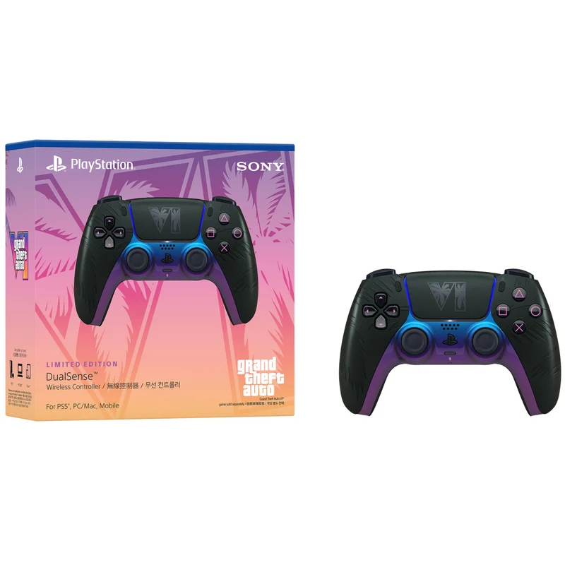 PS5 Official Sony DualSense Wireless Controller Grand Theft Auto VI Limited Edition + 1 Year Warranty by Sony Singapore