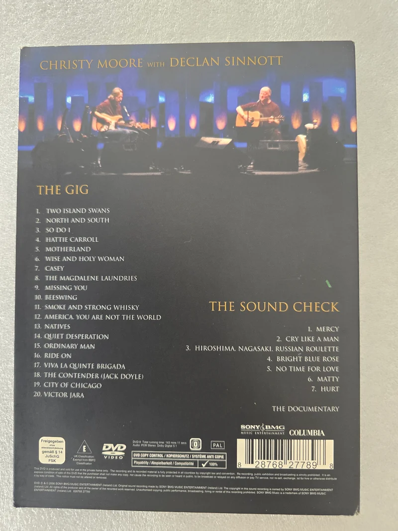 Christy Moore – Live in Dublin 2006 DVD Music Concert Film