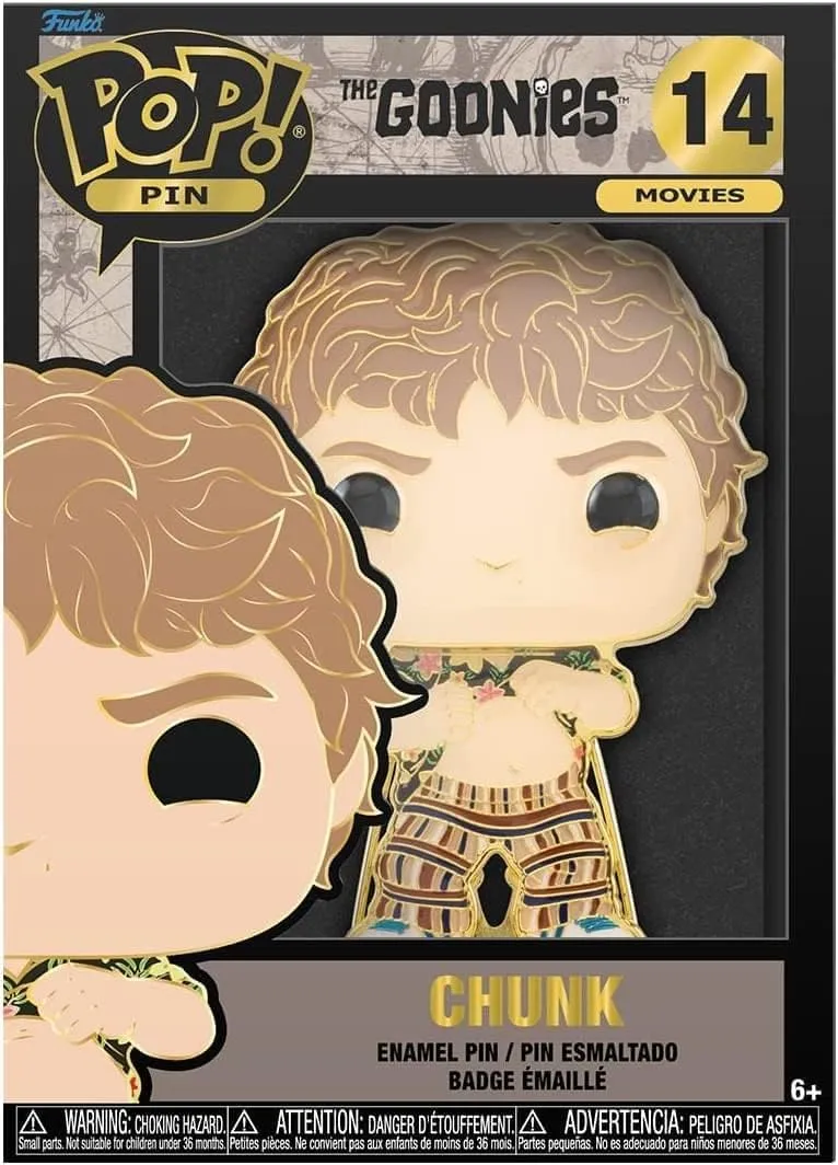 Funko POP Pin The Goonies Chunk No 14 Large Enamel Pin Collectible Funko Warner Bros