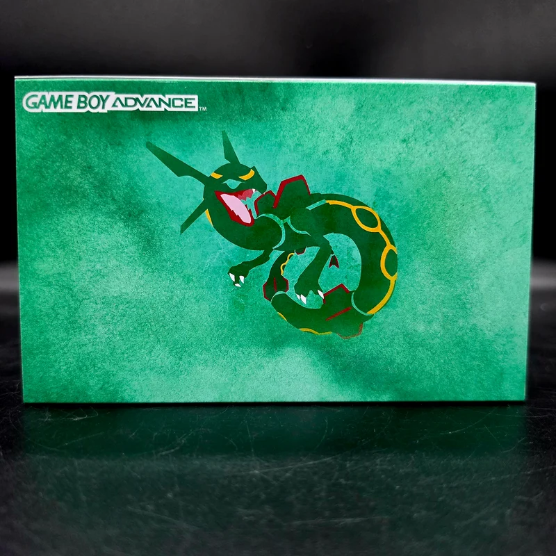 Nintendo Game Boy Advance (GBA) Custom Mega Rayquaza Backlit Handheld Console
