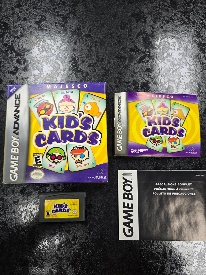 Kid's Cards - Nintendo Game Boy Advance