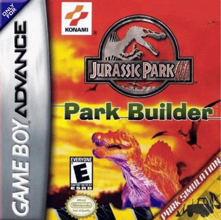 Jurassic Park III Park Builder - Nintendo Game Boy Advance