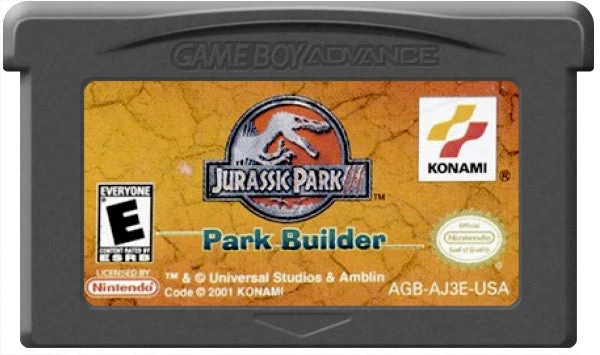Jurassic Park III Park Builder - Nintendo Game Boy Advance