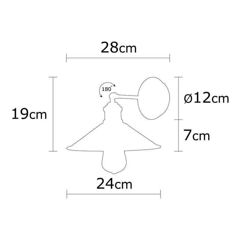 Luminaire wall Opviq Berceste N-663, 40 W, E27