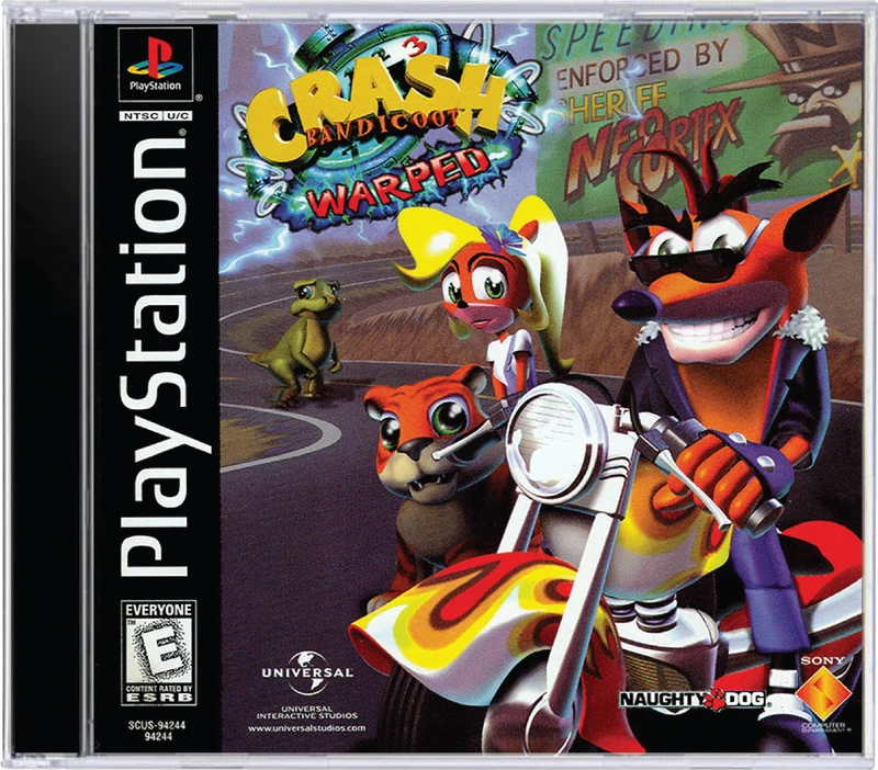Crash Bandicoot Warped - Sony PlayStation 1 (PS1)