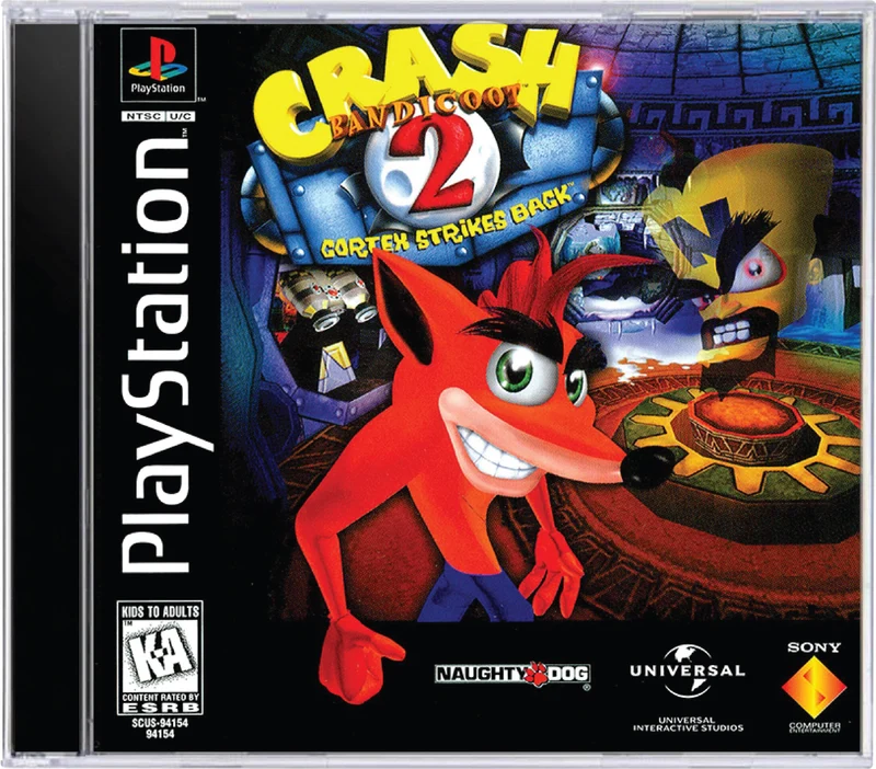 Crash Bandicoot 2 Cortex Strikes Back - Sony PlayStation 1 (PS1)