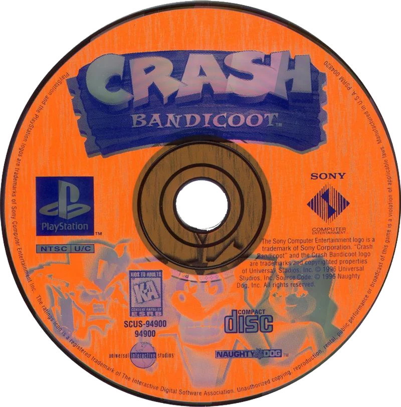Crash Bandicoot - Sony PlayStation 1 (PS1)